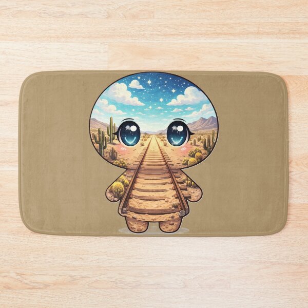 Item preview, Desert Railway Chibi Surreal Kawaii Character designed and sold by Ecosetereos.