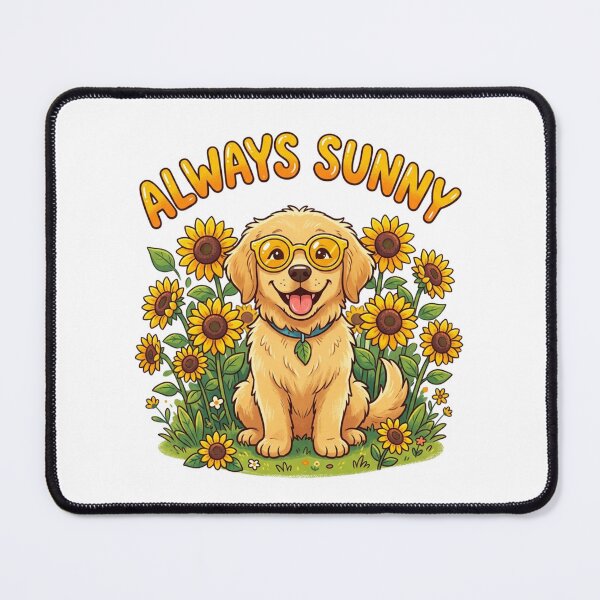 Item preview, Always Sunny Golden Retriever Sunflower Field Puppy designed and sold by Sanan Israyilli.