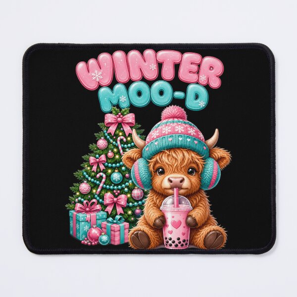 Item preview, Winter Moo D Highland Cow Christmas designed and sold by Design Vibras.