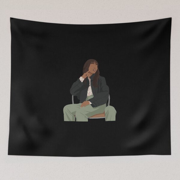 Item preview, Ayo Edebiri Lineless Illustration designed and sold by dsxclothing.