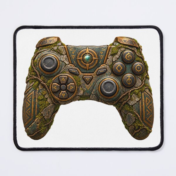 Item preview, Ancient Relic Game Controller – Lost Civilization Gaming Art designed and sold by builtforyou.