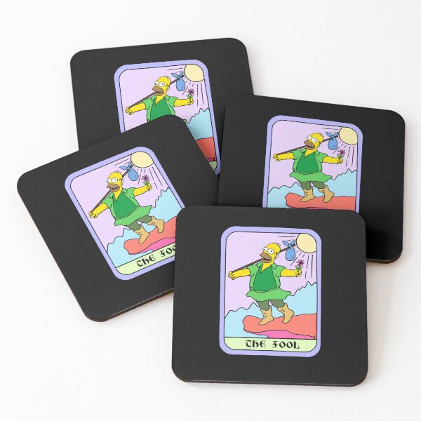 Item preview, The Fool Card - Black Background  designed and sold by The Abysmall.