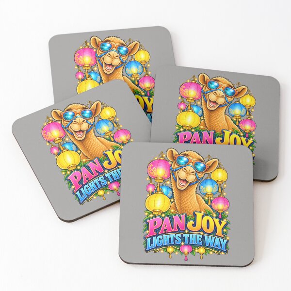 Item preview,  PAN JOY LIGHTS THE WAY – Pan Pride Glow Pride Camel – Funny Camel T-Shirt Animal Graphic Camel T-Shirt designed and sold by Camel & Quirk.