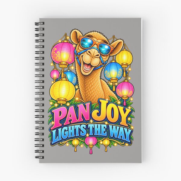 Item preview,  PAN JOY LIGHTS THE WAY – Pan Pride Glow Pride Camel – Funny Camel T-Shirt Animal Graphic Camel T-Shirt designed and sold by Camel & Quirk.