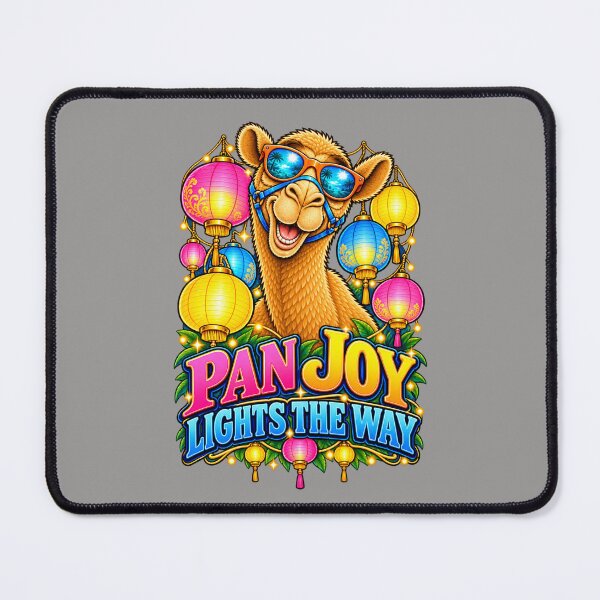 Item preview, PAN JOY LIGHTS THE WAY – Pan Pride Glow Pride Camel – Funny Camel T-Shirt Animal Graphic Camel T-Shirt designed and sold by Camel & Quirk.