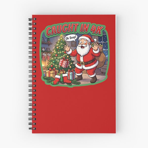 Item preview, Caught in 4K Santa Claus - Funny Christmas Meme designed and sold by FrozenFits.