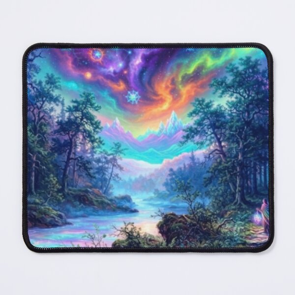 Item preview, The River of Dreams: An Expressionistic Ode to Nature's Cosmic Light designed and sold by SodhaIqbalKasam.