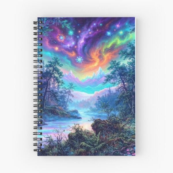 Item preview, The River of Dreams: An Expressionistic Ode to Nature's Cosmic Light designed and sold by SodhaIqbalKasam.