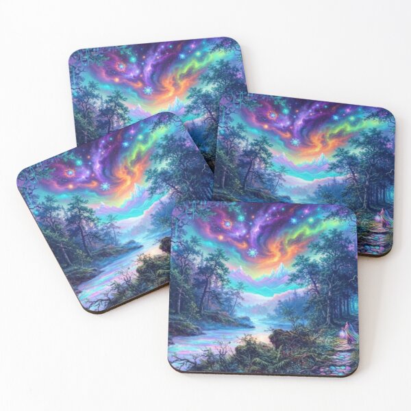 Item preview, The River of Dreams: An Expressionistic Ode to Nature's Cosmic Light designed and sold by SodhaIqbalKasam.