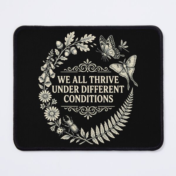 Item preview, We All Thrive Under Different Conditions Botanical Autism Awareness designed and sold by Redgiant87x.