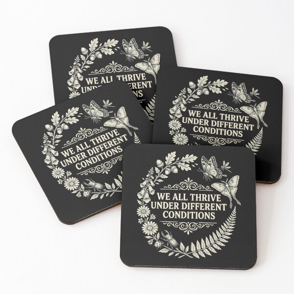 Item preview, We All Thrive Under Different Conditions Botanical Autism Awareness designed and sold by Redgiant87x.