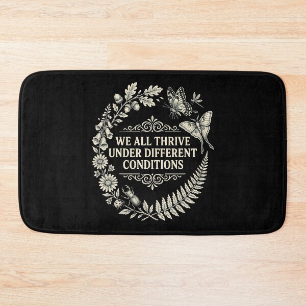 Item preview, We All Thrive Under Different Conditions Botanical Autism Awareness designed and sold by Redgiant87x.