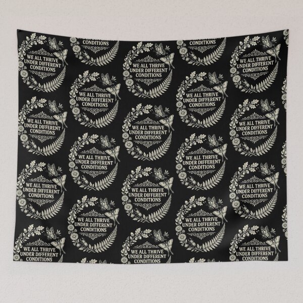 Item preview, We All Thrive Under Different Conditions Botanical Autism Awareness designed and sold by Redgiant87x.