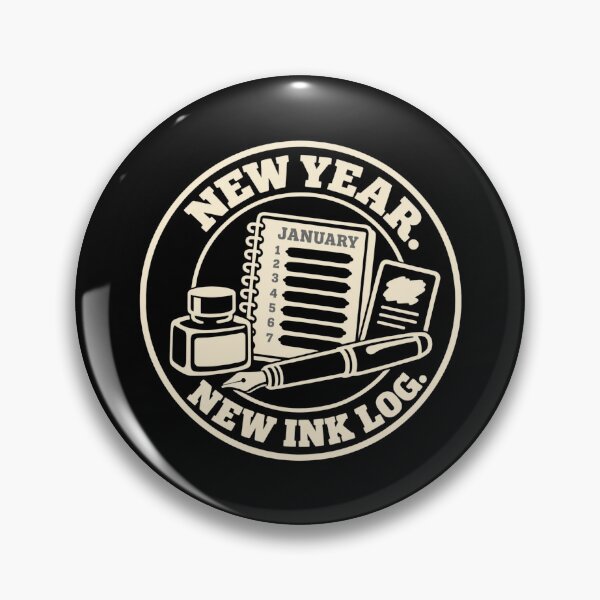 Item preview, New Year New Ink Log Fountain Pen Ink Swatching designed and sold by DreamLayerStudio.