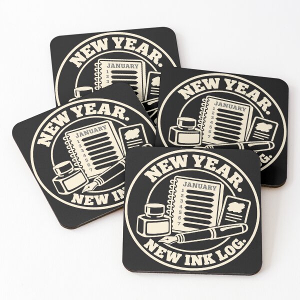 Item preview, New Year New Ink Log Fountain Pen Ink Swatching designed and sold by DreamLayerStudio.