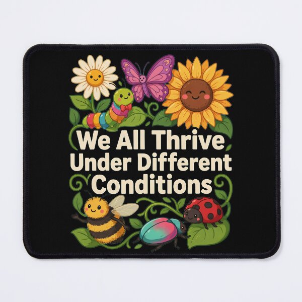 Item preview, We All Thrive Under Different Conditions Neurodiversity Awareness designed and sold by Redgiant87x.