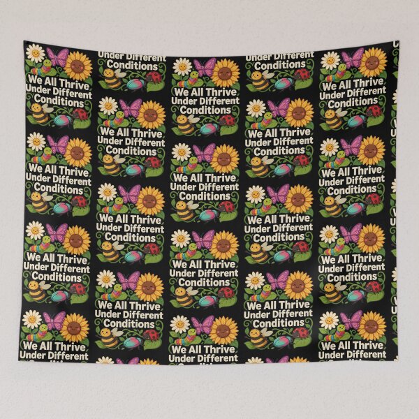 Item preview, We All Thrive Under Different Conditions Neurodiversity Awareness designed and sold by Redgiant87x.