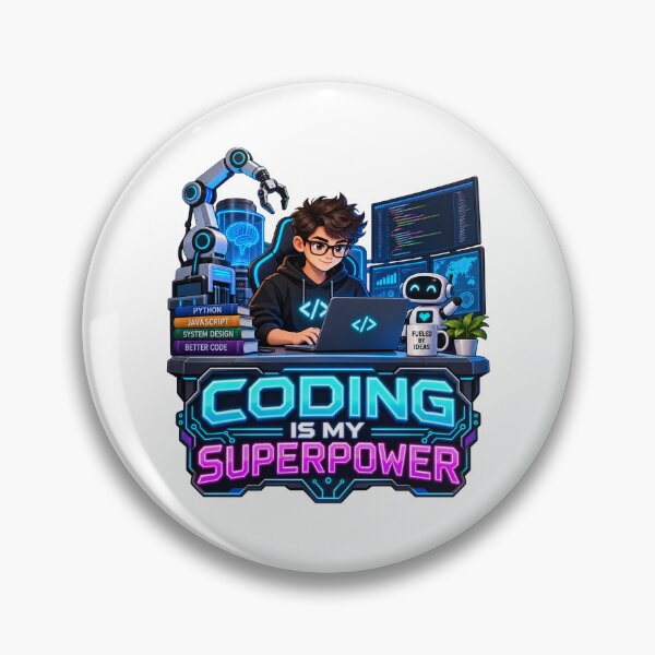 Item preview, Coding is My Superpower designed and sold by Mystik-Media.