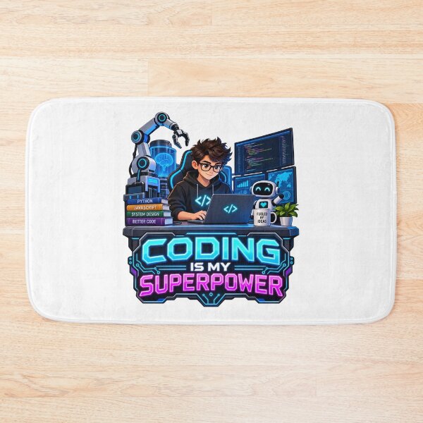 Item preview, Coding is My Superpower designed and sold by Mystik-Media.