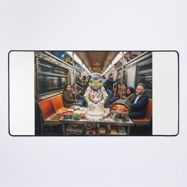 Item preview, NYC Subway Frog Pizza Maker designed and sold by Home Decor Art.