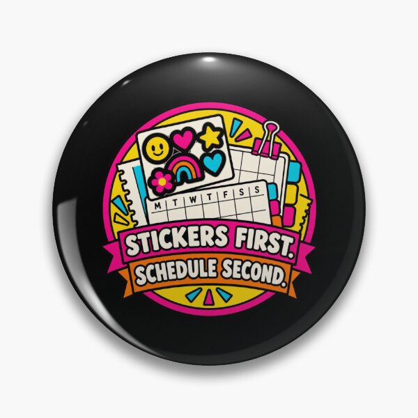 Item preview, Stickers First Schedule Second Planner Sticker Humor designed and sold by DreamLayerStudio.