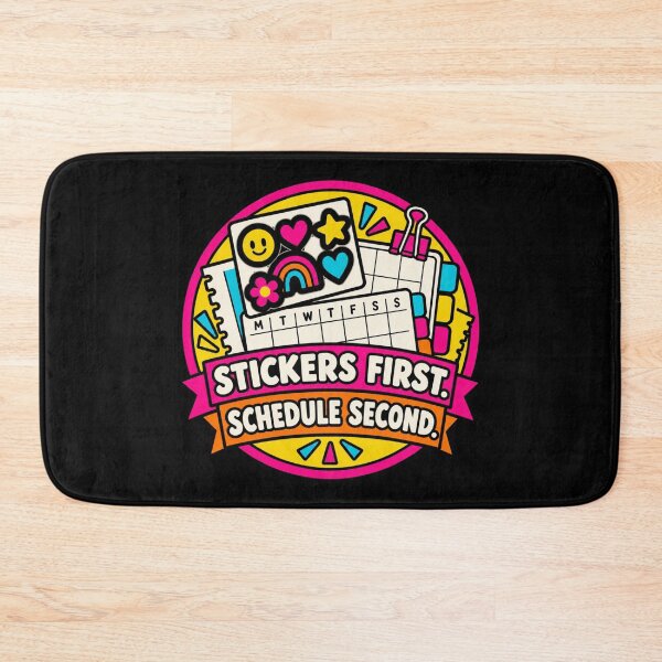 Item preview, Stickers First Schedule Second Planner Sticker Humor designed and sold by DreamLayerStudio.