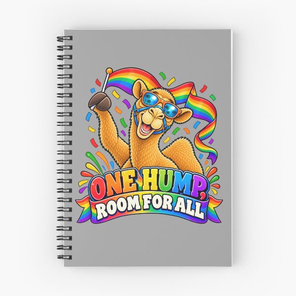 Item preview, ONE HUMP, ROOM FOR ALL – Pride Parade Leader Pride Camel – Funny Animal T-Shirt Gift for Animal Lovers designed and sold by Camel & Quirk.