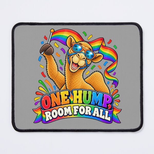 Item preview, ONE HUMP, ROOM FOR ALL – Pride Parade Leader Pride Camel – Funny Animal T-Shirt Gift for Animal Lovers designed and sold by Camel & Quirk.