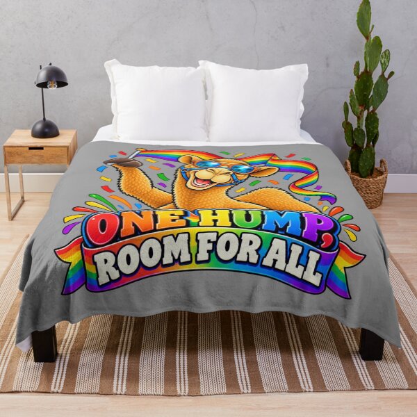 Item preview, ONE HUMP, ROOM FOR ALL – Pride Parade Leader Pride Camel – Funny Animal T-Shirt Gift for Animal Lovers designed and sold by Camel & Quirk.