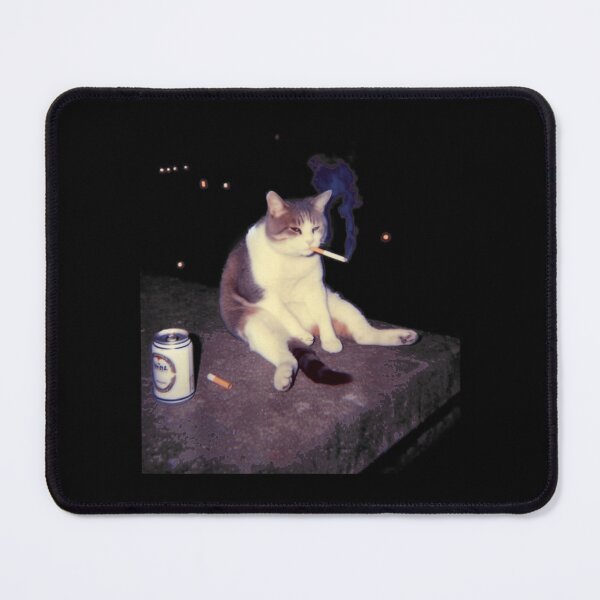 Item preview, Smoking Cat Meme designed and sold by framiorville.