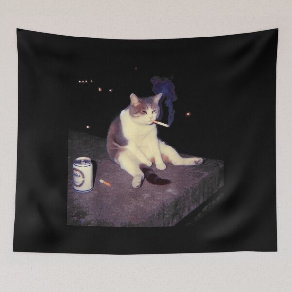 Item preview, Smoking Cat Meme designed and sold by framiorville.