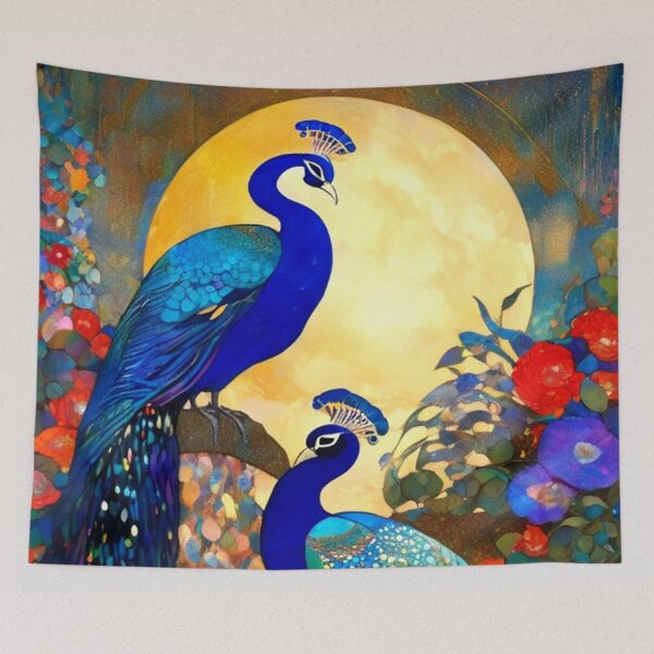 Item preview, Peacocks in the Garden designed and sold by TheDarkWardrobe.