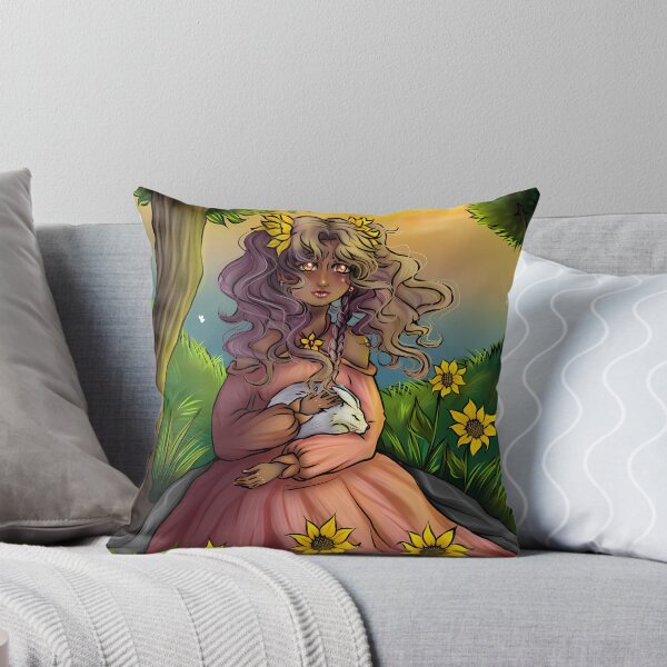 Item preview, Magical Elf with Bunny at Sunset - Golden Hour Elf & Bunny designed and sold by Bereeliart.