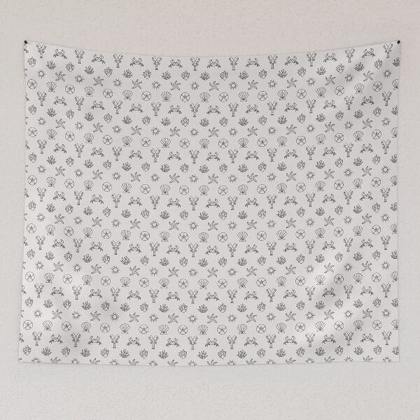 Item preview, Simple Line Ocean Pattern designed and sold by AshfulArt.