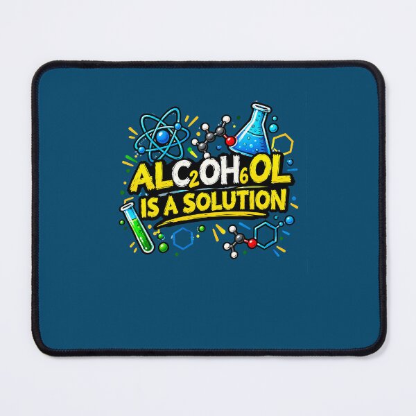 Item preview, Alcohol 60% Is a Solution – Funny Chemistry Pun | Science Geek Gift designed and sold by TerradVents.