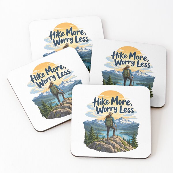 Item preview, Hike More, Worry Less designed and sold by Mystik-Media.