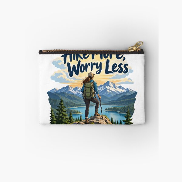 Item preview, Hike More, Worry Less designed and sold by Mystik-Media.