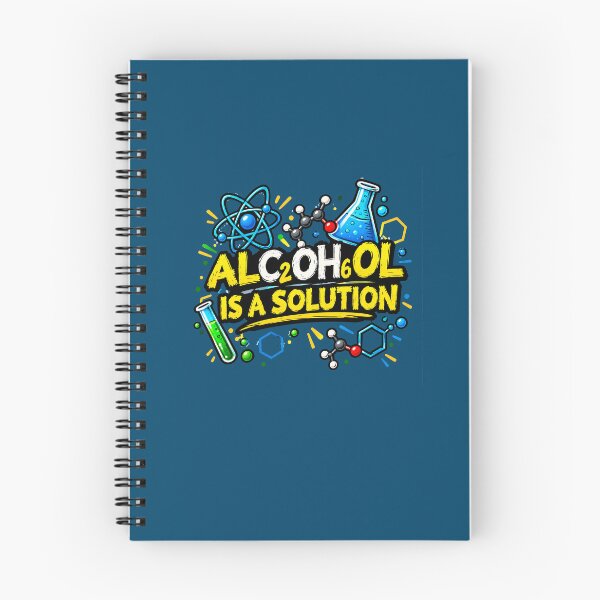 Item preview, Alcohol 60% Is a Solution – Funny Chemistry Pun | Science Geek Gift designed and sold by TerradVents.