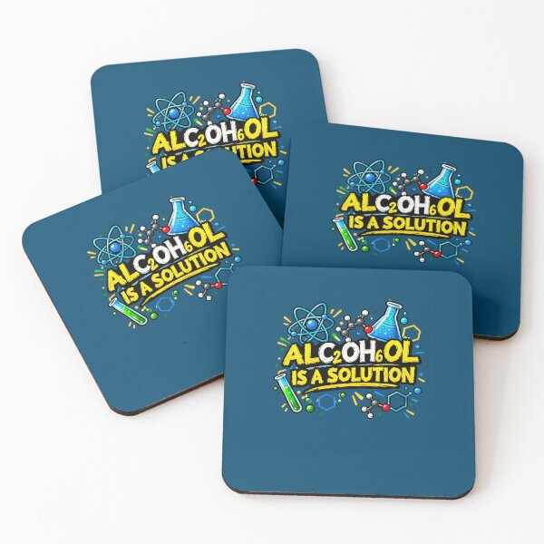 Item preview, Alcohol 60% Is a Solution – Funny Chemistry Pun | Science Geek Gift designed and sold by TerradVents.