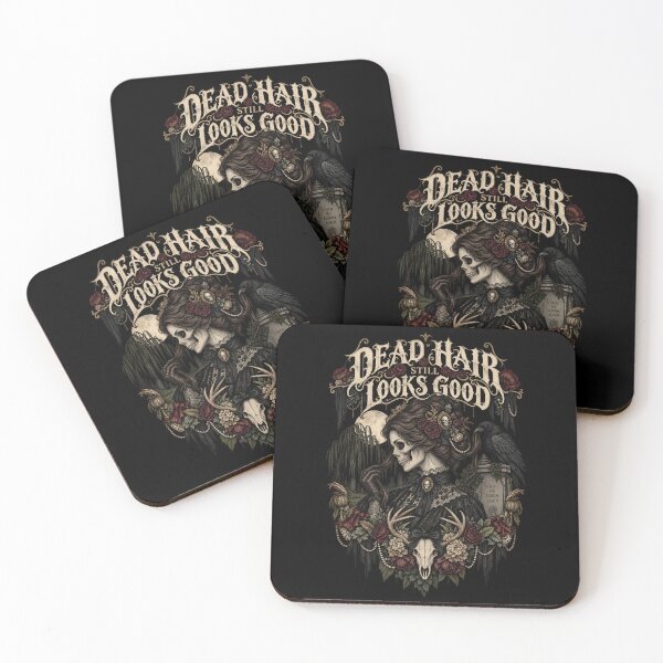 Item preview, Dead Hair Still Looks Good – Gothic Skeleton Woman Floral Macabre designed and sold by SidTastic .