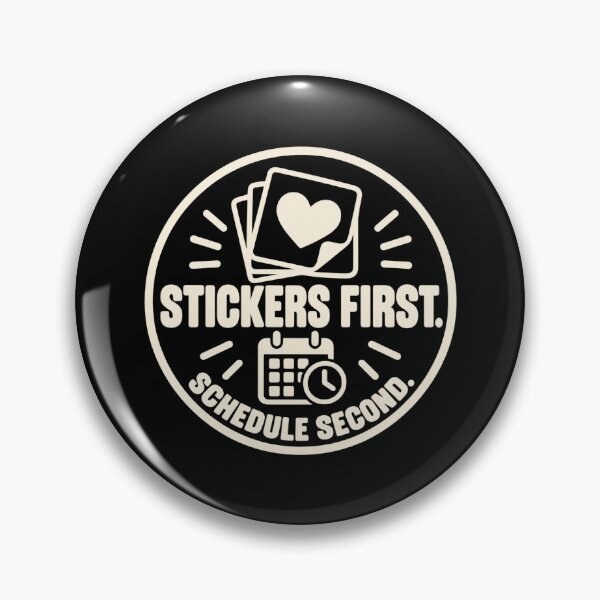 Item preview, Stickers First Schedule Second Journaling Humor designed and sold by DreamLayerStudio.
