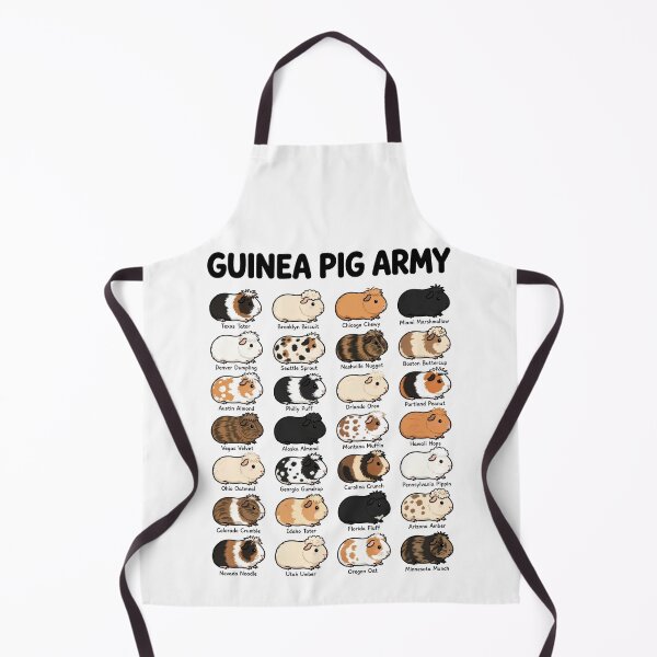 Item preview, Guinea Pig Army Funny Cute Cavy Breeds Chart Simple Design designed and sold by Yellowriversss.