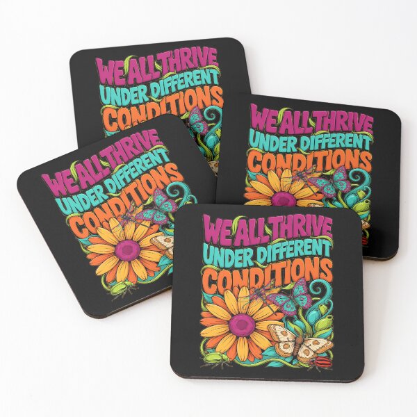 Item preview, We All Thrive Under Different Conditions Neurodiversity Awareness designed and sold by Redgiant87x.