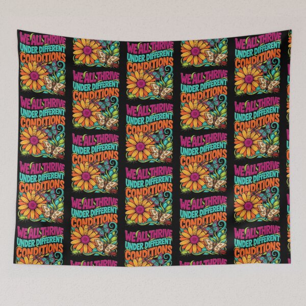 Item preview, We All Thrive Under Different Conditions Neurodiversity Awareness designed and sold by Redgiant87x.
