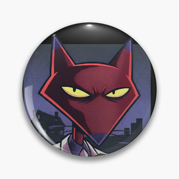 Item preview, Nowhere's Gentleman Katz Retro Cartoon Villain Pop Art designed and sold by CuteKats.