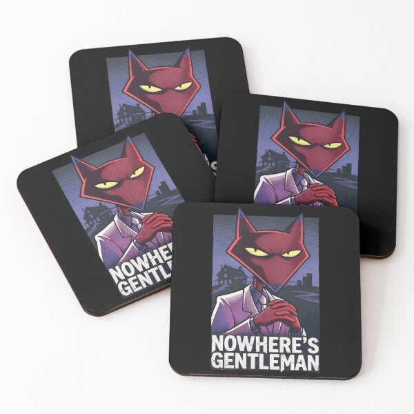 Item preview, Nowhere's Gentleman Katz Retro Cartoon Villain Pop Art designed and sold by CuteKats.