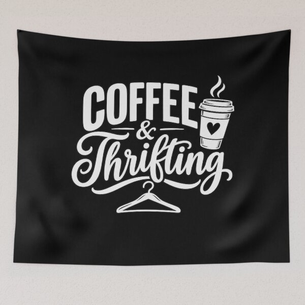 Item preview, Cool Thrift Store Coffee and Thrifting Lover Vintage Shopping Design designed and sold by Trendably.