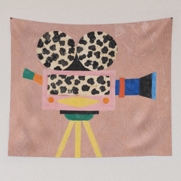 Item preview, Abstract Retro Movie Camera Cinema Film Poster designed and sold by Cine8.