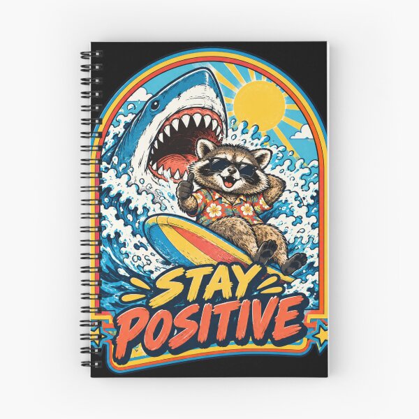 Item preview, Stay Positive Funny Raccoon Meme designed and sold by Kimheawon.