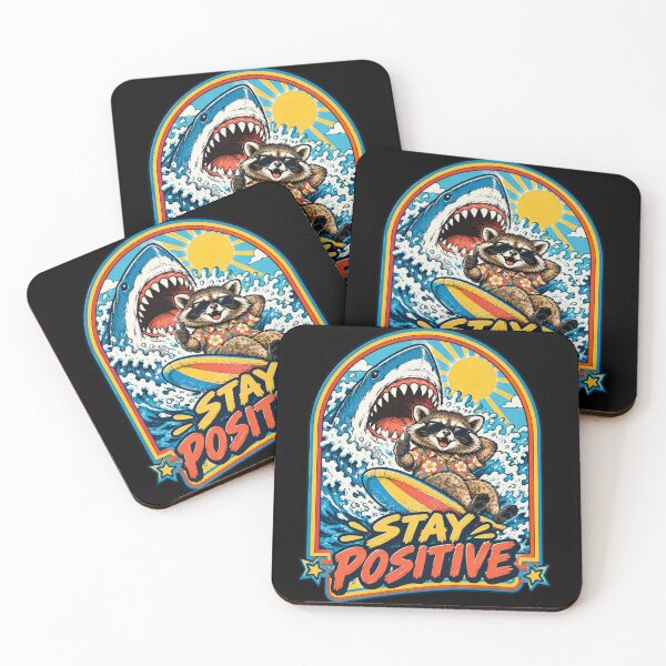 Item preview, Stay Positive Funny Raccoon Meme designed and sold by Kimheawon.
